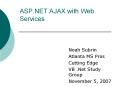 ASP'NET AJAX with Web Services