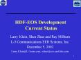 HDFEOS Development Current Status