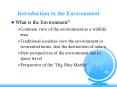 Introduction to the Environment