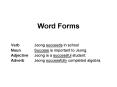 Word Forms