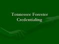 Tennessee Forester Credentialing