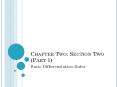 Chapter Two: Section Two Part 1