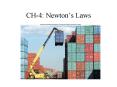 CH4: Newtons Laws