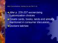 Mass Customization, handout as you like it cio