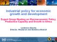 Industrial policy for economic growth and development Expert Group Meeting on Macroeconomic Policy,