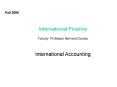 INTERNATIONAL ACCOUNTIN