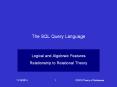 The SQL Query Language