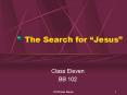 The Search for Jesus