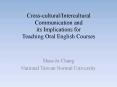 CrossculturalIntercultural Communication and its Implications for Teaching Oral English Courses