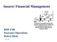 Insurer Financial Management