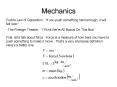 Mechanics