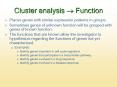 Cluster analysis Function