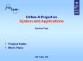 HirlamA Project on System and Applications Xiaohua Yang