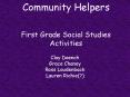 Community Helpers First Grade Social Studies Activities