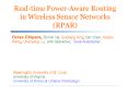 Realtime PowerAware Routing in Wireless Sensor Networks RPAR
