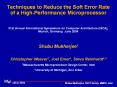 Techniques to Reduce the Soft Error Rate of a HighPerformance Microprocessor 31st Annual Internation