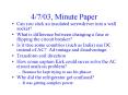 4703, Minute Paper