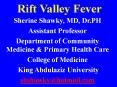 Rift Valley Fever