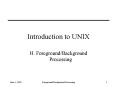 Introduction to UNIX