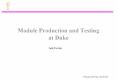 Module Production and Testing at Duke