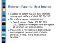 Between Parents: Best Interest