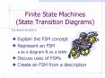 Finite State Machines State Transition Diagrams