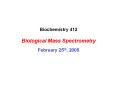 Biochemistry 412