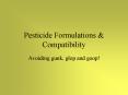 Pesticide Formulations