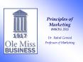 Principles of Marketing MKTG 351