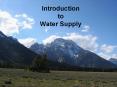 Introduction to Water Supply