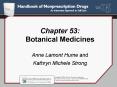 Chapter 53: Botanical Medicines Anne Lamont Hume and Kathryn Michele Strong