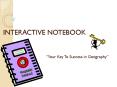 INTERACTIVE NOTEBOOK