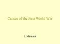 Causes of the First World War