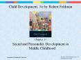 Social and Personality Development in Middle Childhood