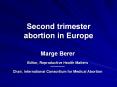 Second trimester abortion in Europe