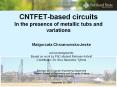 CNTFET-based circuits In the presence of metallic tubs and variations