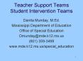Teacher Support Teams Student Intervention Teams