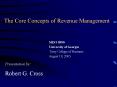The Core Concepts of Revenue Management