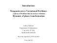 Introduction: Nonquasiconvex Variational Problems: Analysis of Problems that do not have Solutions D