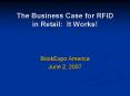 The Business Case for RFID in Retail: It Works!