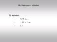 SL: Basic syntax alphabet