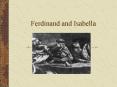 Ferdinand and Isabella