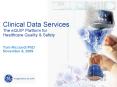 Clinical Data Services The eQUIP Platform for Healthcare Quality