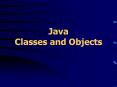 Java Classes and Objects