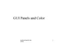 GUI Panels and Color