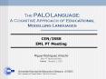 The PALO Language: A Cognitive Approach of Educational Modelling Languages