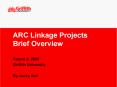 ARC Linkage Projects Brief Overview