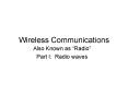 Wireless Communications