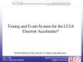 Timing and Event System for the LCLS Electron Accelerator