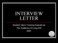 INTERVIEW LETTER